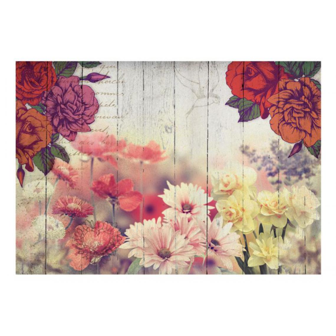 Artgeist - Papier peint - Vintage Flowers .Taille : 350x245 - Papier peint
