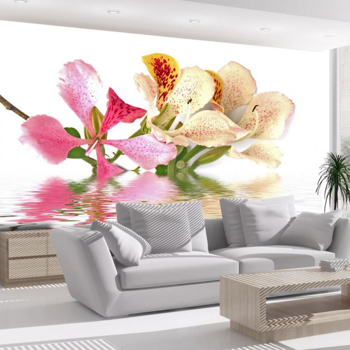 Artgeist - Papier peint - Fleurs tropicales - arbre aux orchidées (bauhinia) .Taille : 400x309 - Papier peint