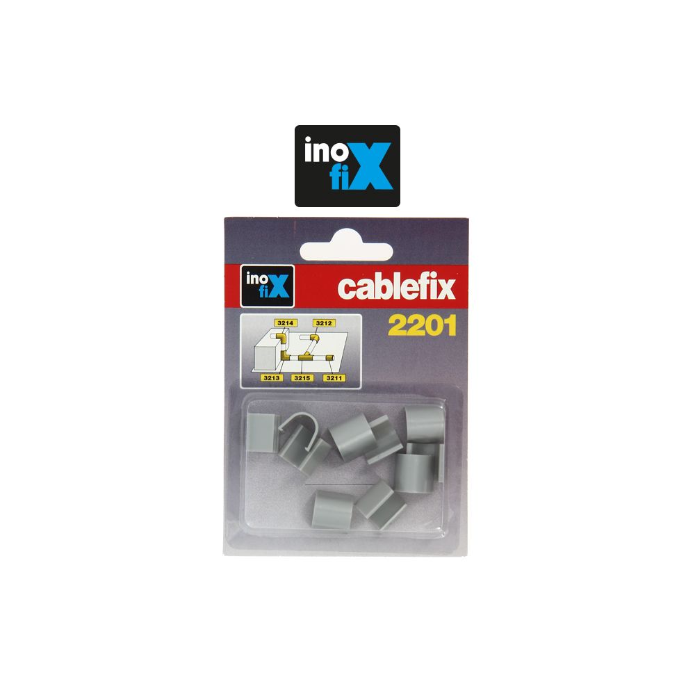 Inofix - Inofix - Accessoires droits pour Cablefix 2201 gris metallisé - Moulures et goulottes