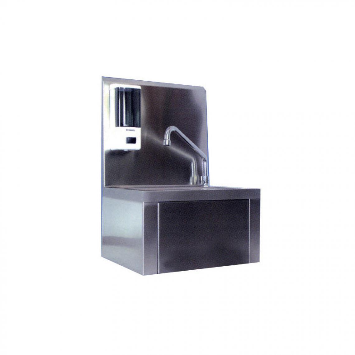 Materiel Chr Pro - Lave Main Série Luxe en Inox avec Porte Savon - - Lave main pour toilettes