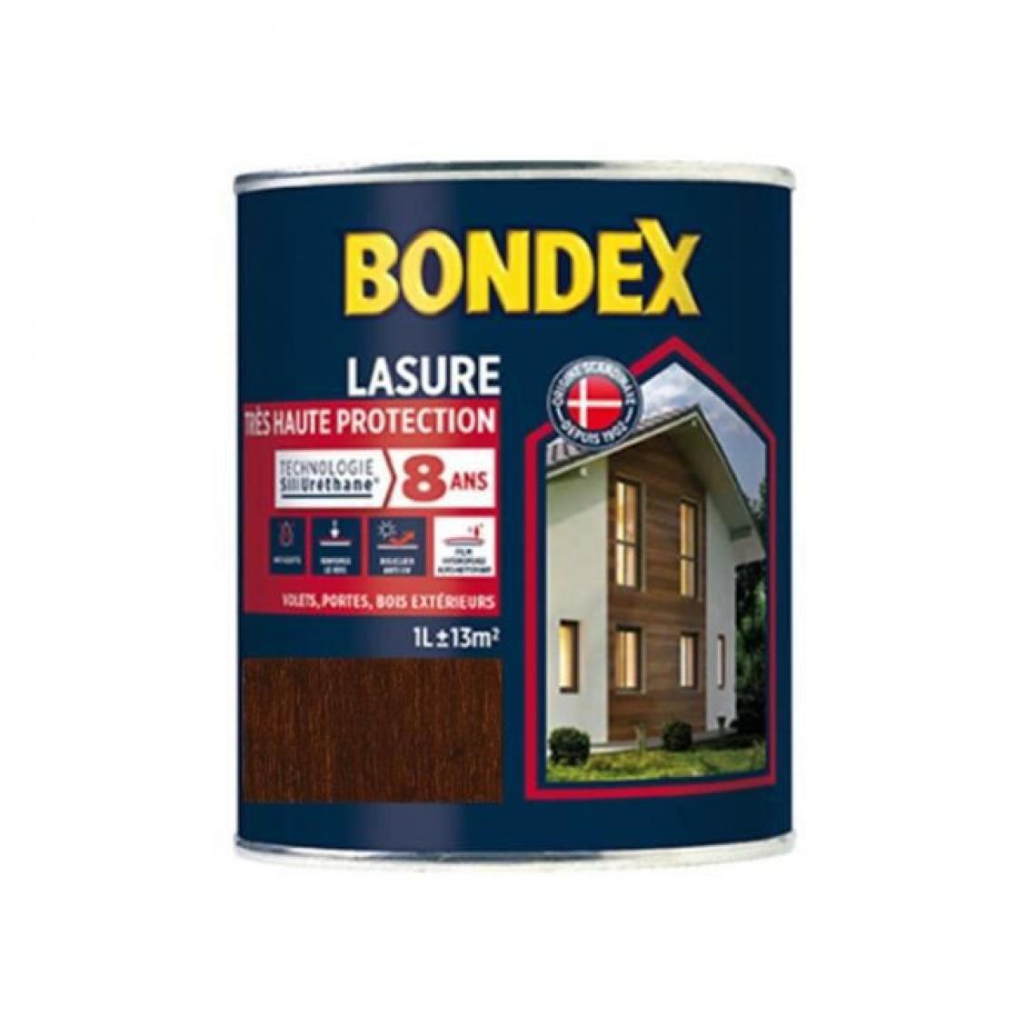 Bondex - BONDEX Lasure Haute protection 8 ans - Chene Moyen Satin, 1L - Peinture & enduit rénovation