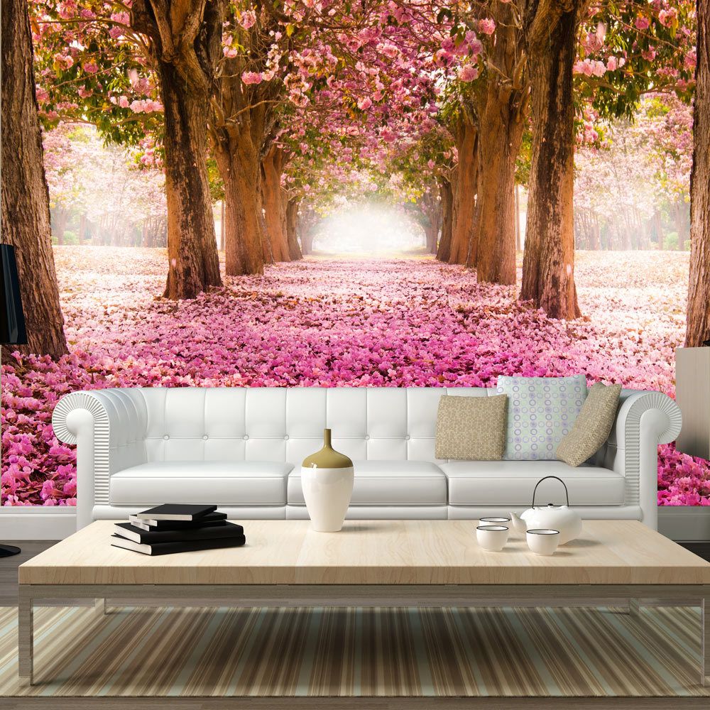 marque generique - 100x70 Papier peint Arbres et Forêt Paysages sublime Pink grove - Papier peint