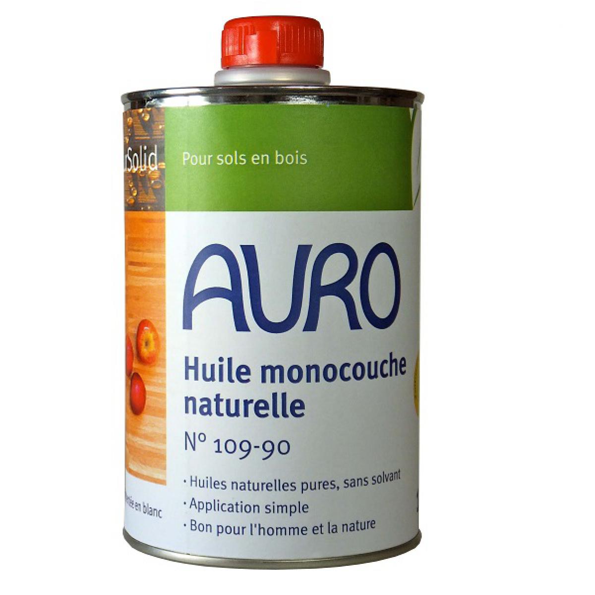 Auro - Auro - Huile monocouche NATURE protection Meubles et sols 1L - N°109-90 - Peinture intérieure