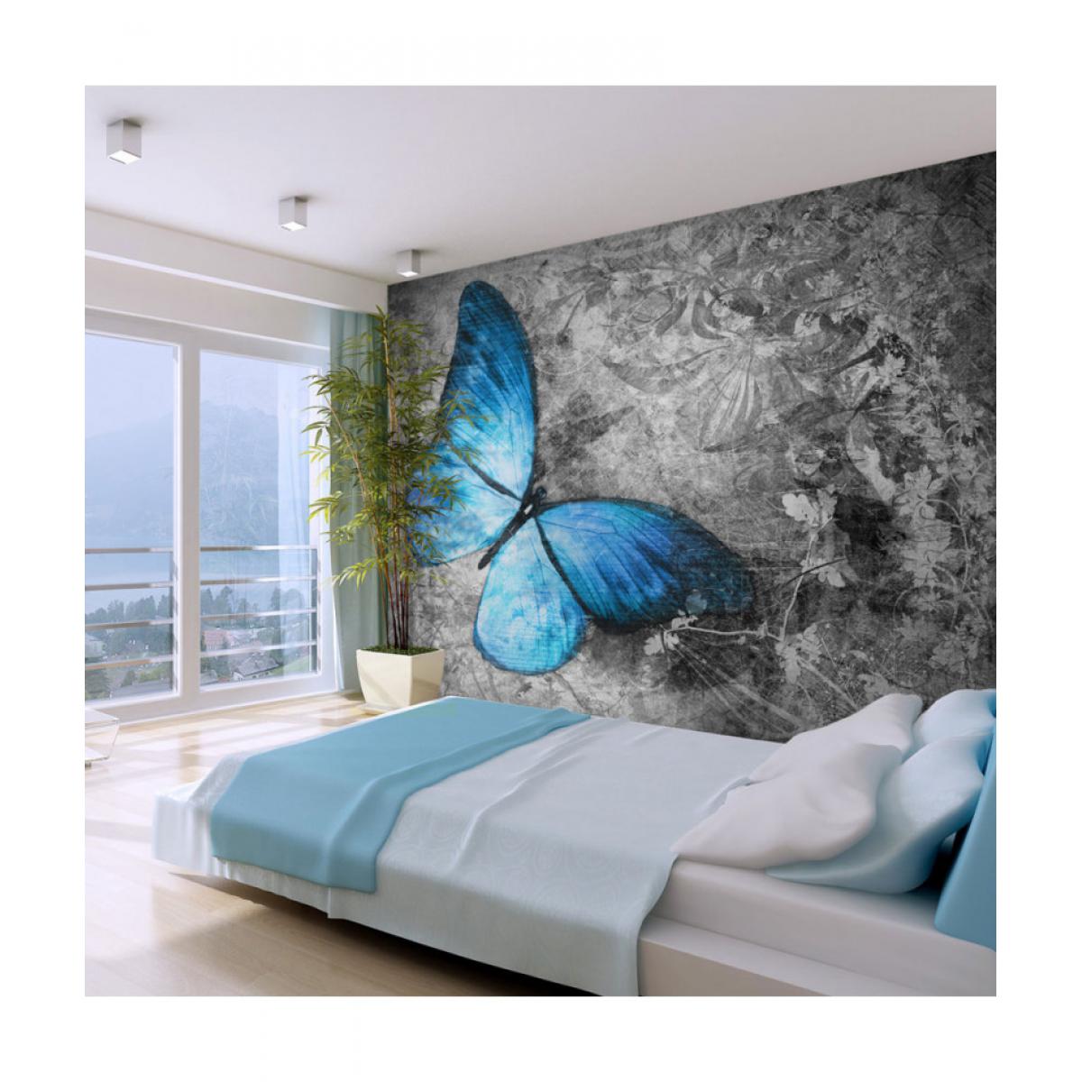 Artgeist - Papier peint - Blue butterfly 200x154 - Papier peint