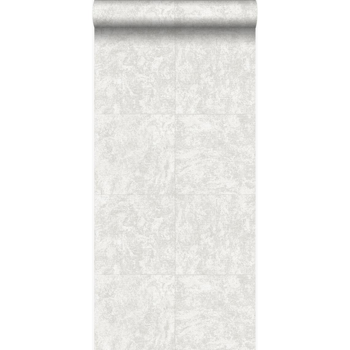 Origin - Origin papier peint brique Ivoire foncé blanc - 347408 - 53 cm x 10,05 m - Papier peint