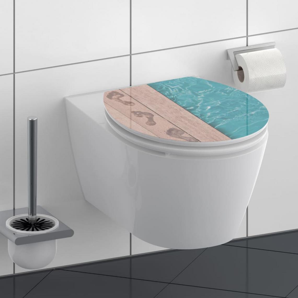 Schutte - SCHÜTTE Siège de toilette brillant avec fermeture en douceur POOLSIDE - Abattant WC