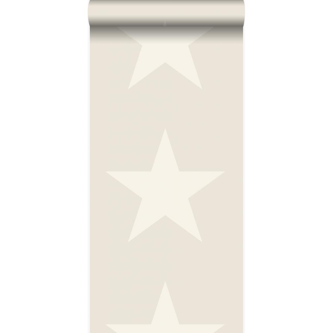 Origin - Origin papier peint étoiles beige - 346825 - 53 cm x 10,05 m - Papier peint