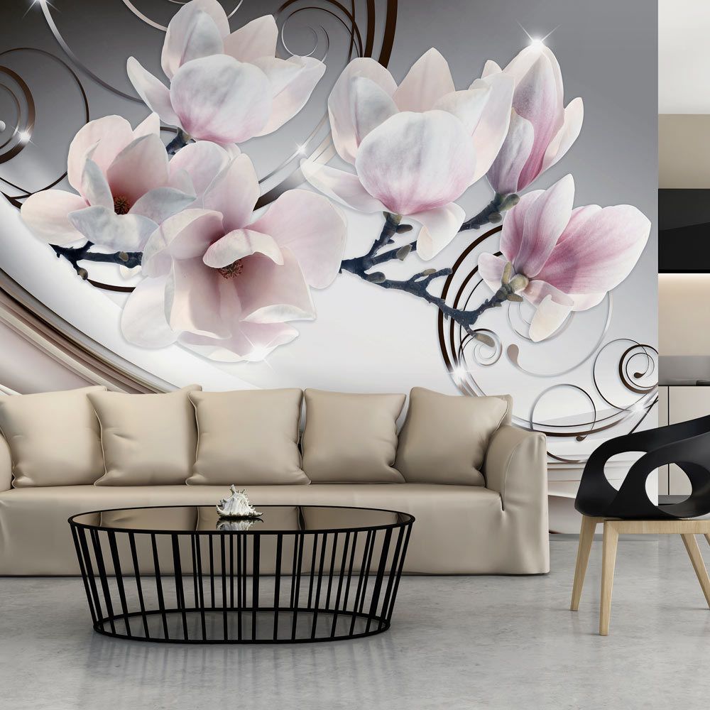 marque generique - 150x105 Papier peint Magnolias Fleurs Moderne Belle Magnolia - Papier peint