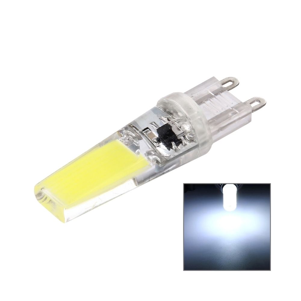 Wewoo - Ampoule Transparent pour Halls / Bureau / Accueil, AC 220-240V, Prise Lumière Blanche G9 3W 300LM Silicone Dimmable COB LED - Ampoules LED