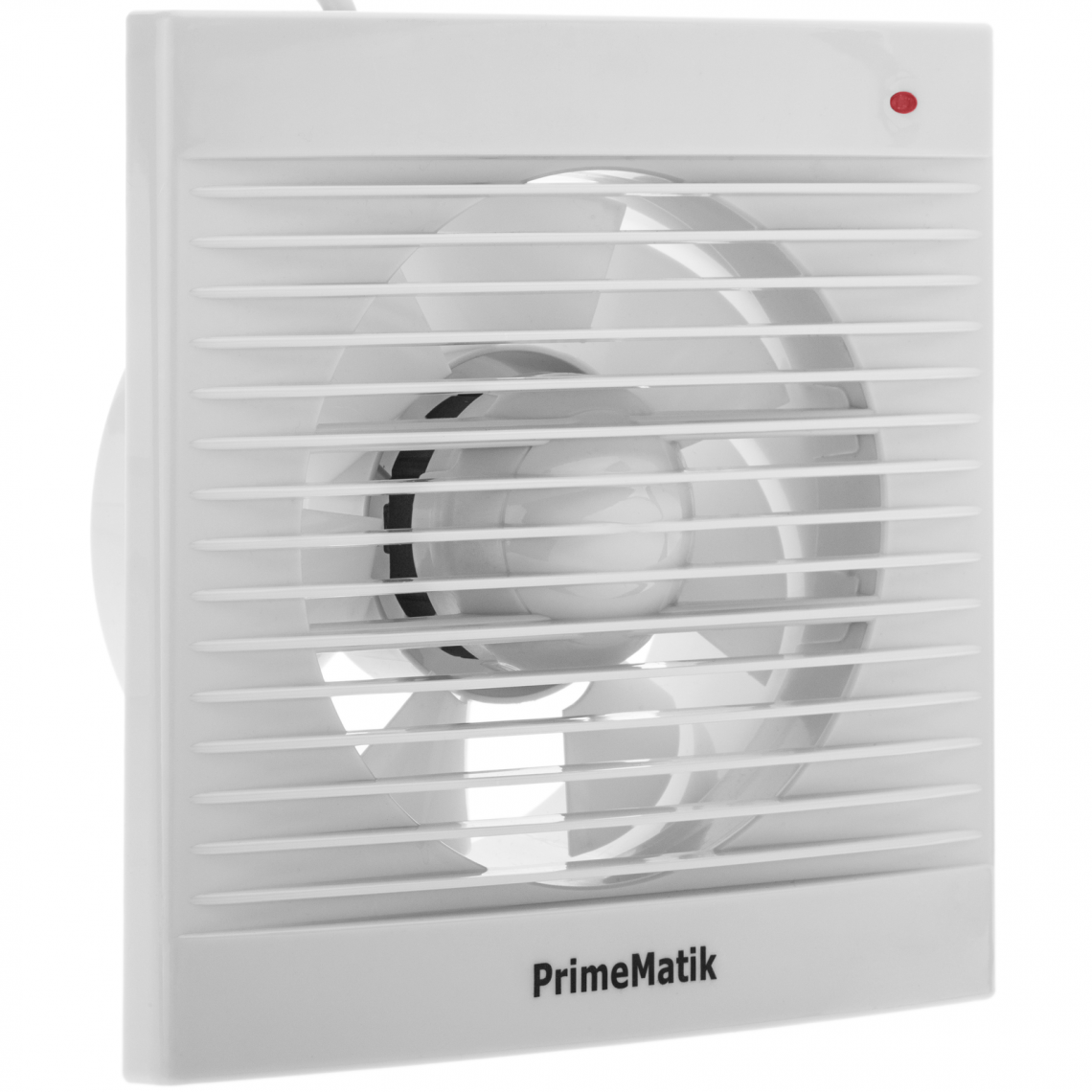 Primematik - Extracteur de ventilateur, Extracteur d’air de 150 mm diamètre, grande puissance d'aspiration, pour toilette cuisine garage - Grille d'aération