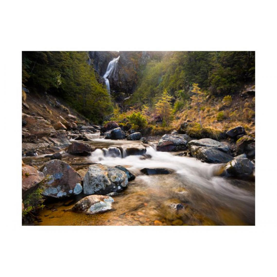 Artgeist - Papier peint - Ohakune - Waterfalls in New Zealand .Taille : 350x270 - Papier peint