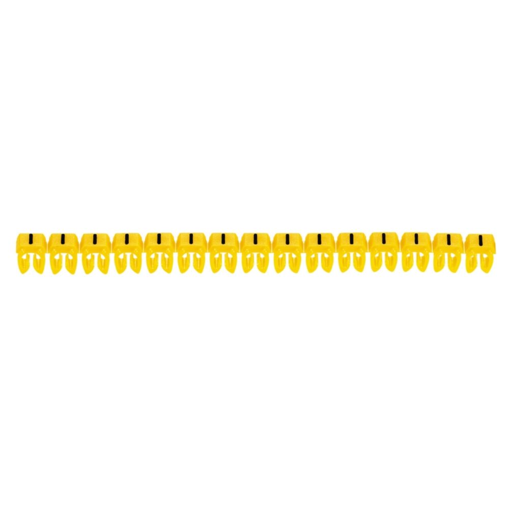 Legrand - repère pour fil de 1.5 à 2.5 mm2 - signe - - couleur jaune - legrand cab 3 - Accessoires de câblage