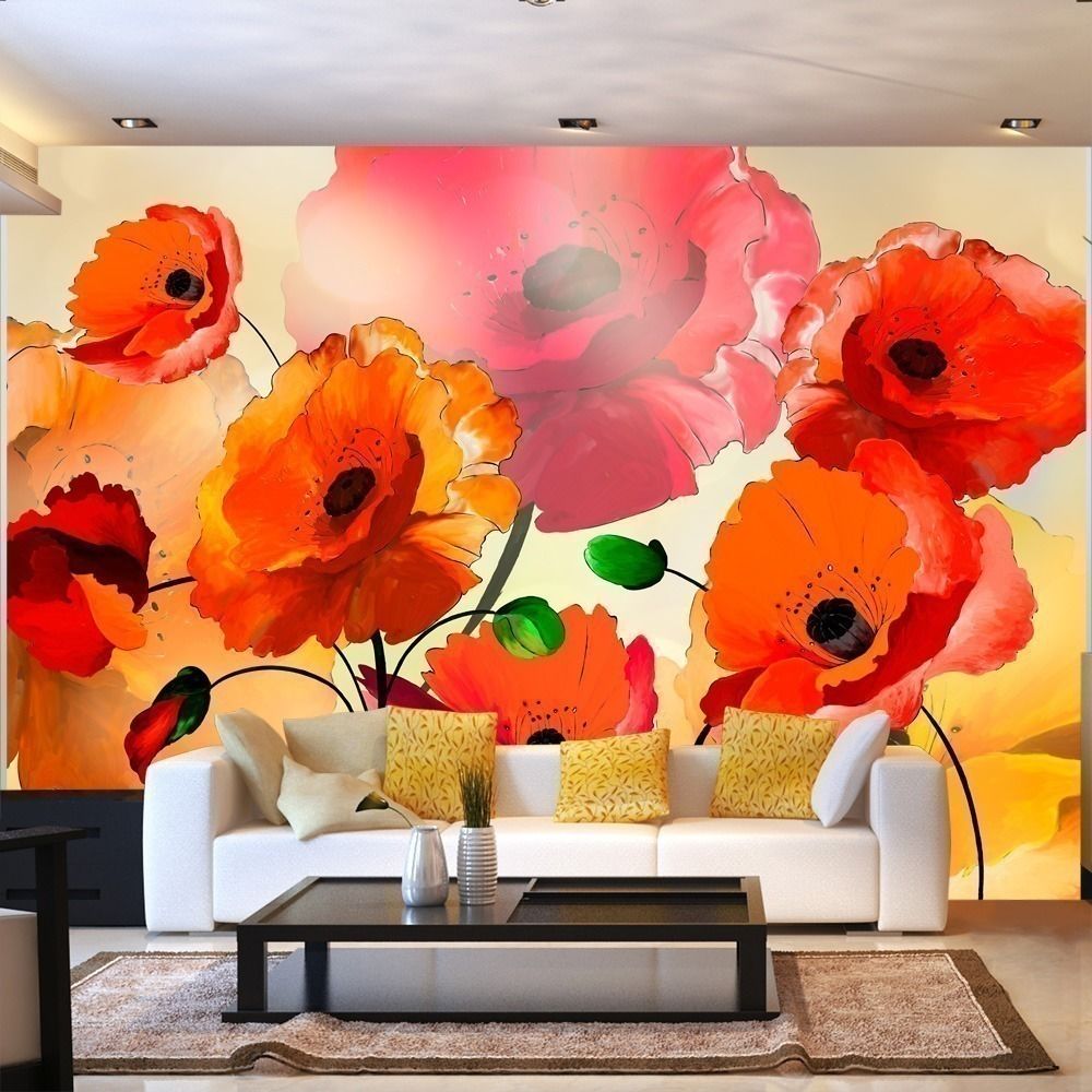 Artgeist - Papier peint - Velvet Poppies 250x175 - Papier peint