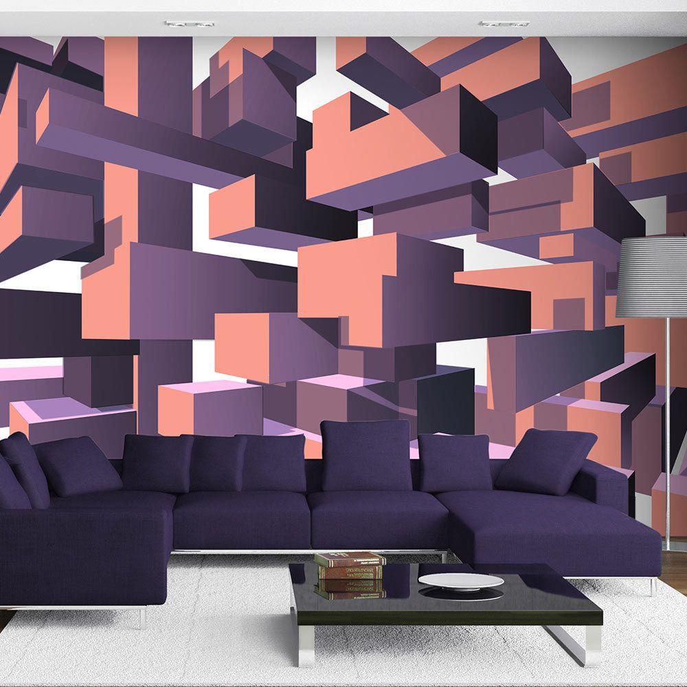 Bimago - Papier peint | Dancing rectangles | 300x210 | 3D et Perspective | - Papier peint