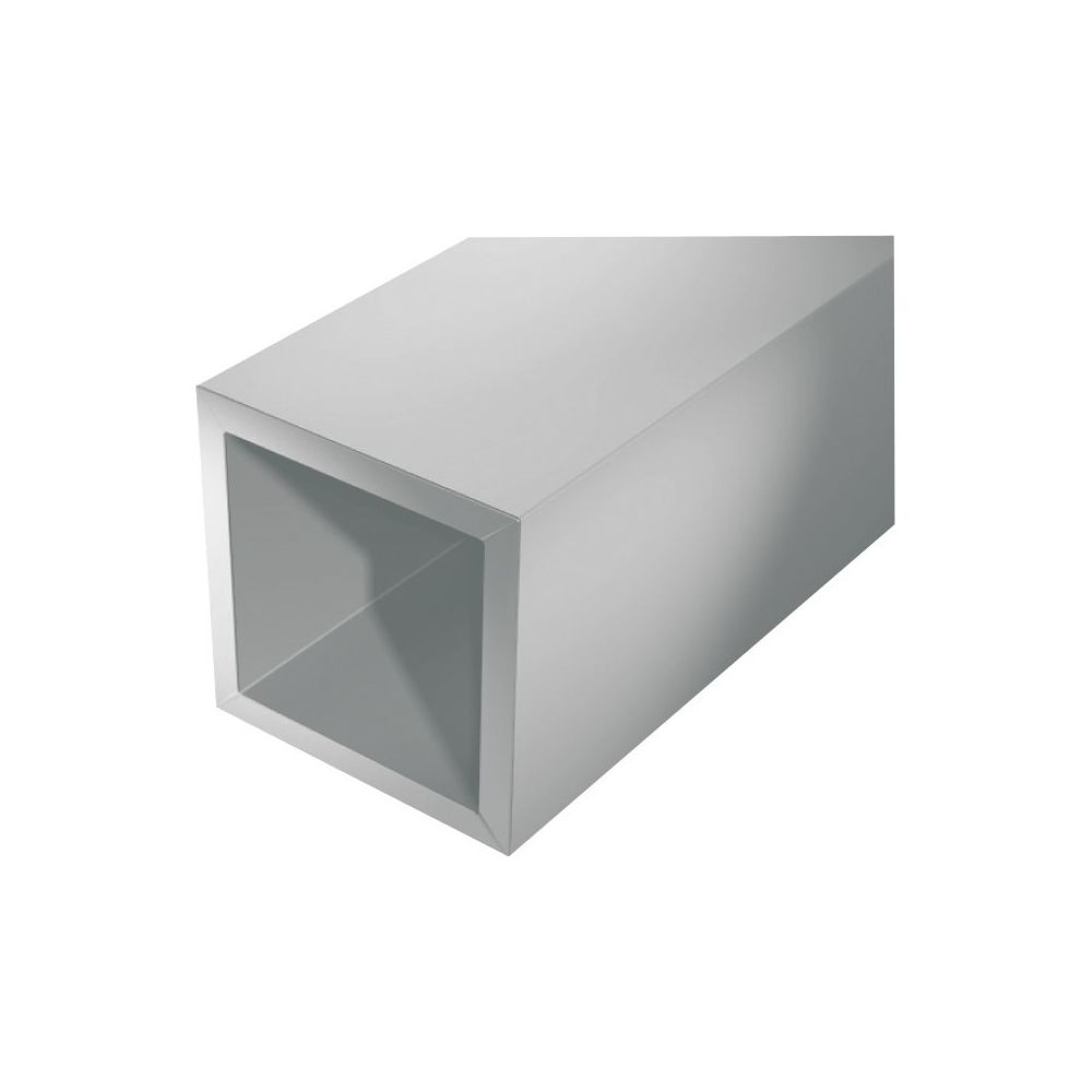 Gah Alberts - Aluminium tube carré 1000/20x20x1,5mm argent - Profilé de finition pour carrelage