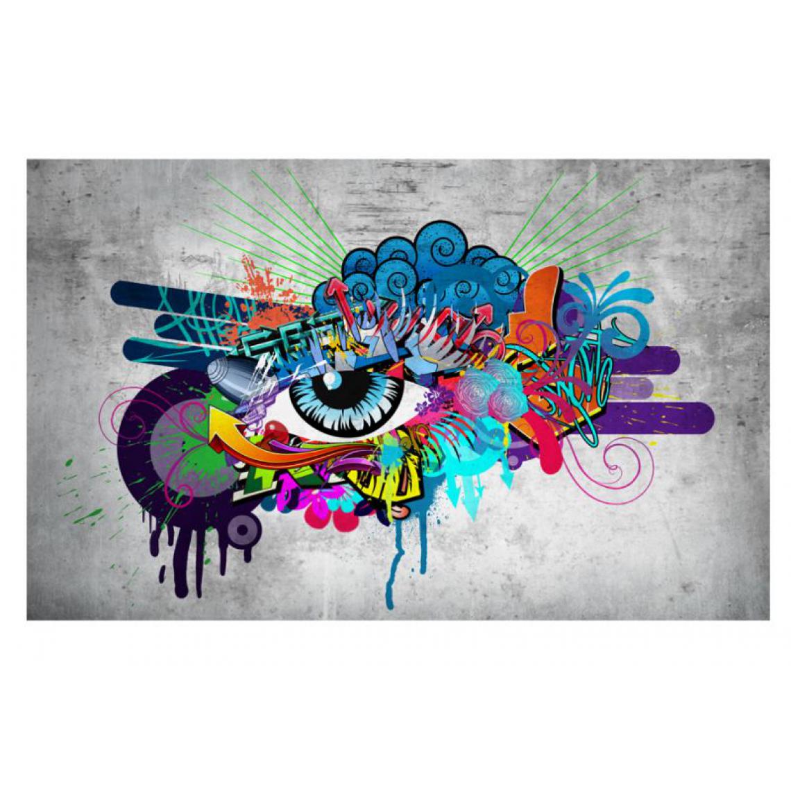 Artgeist - Papier peint - Graffiti eye .Taille : 200x140 - Papier peint