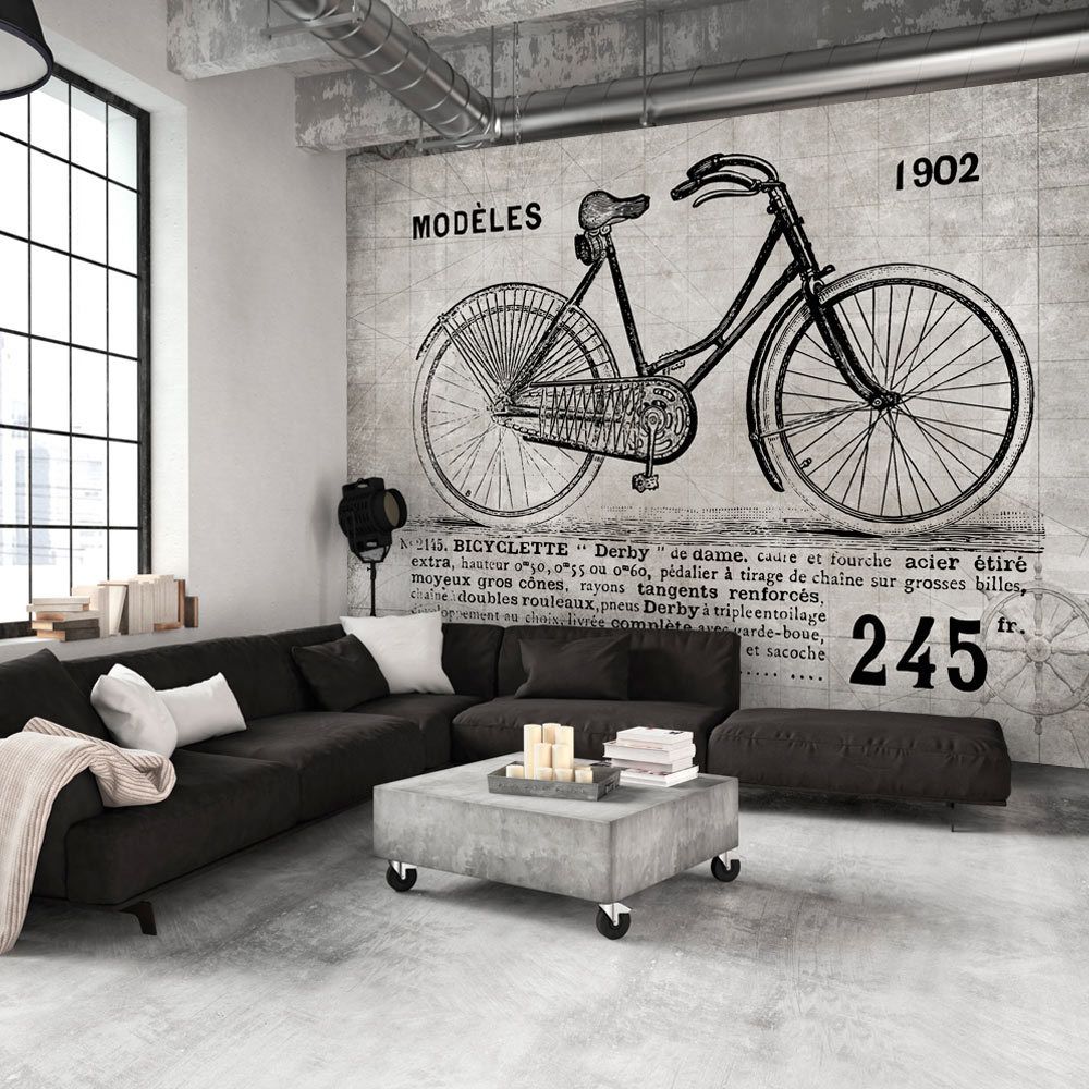 marque generique - 100x70 Papier peint Vintage et Retro Stylé Bicycle (Vintage) - Papier peint