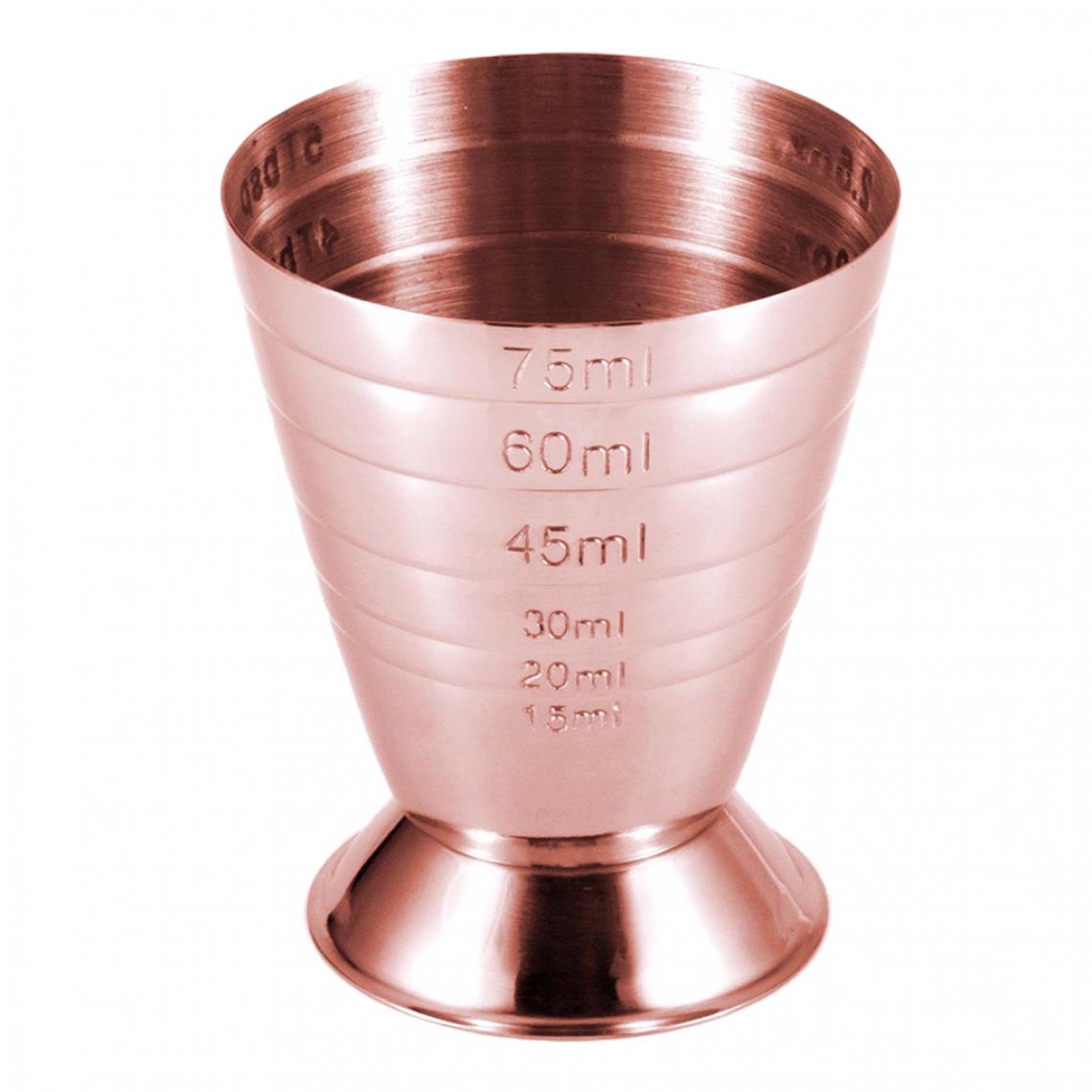 marque generique - barre précise jigger inox tasse à mesurer cocktail 75ml argent - Kitchenette