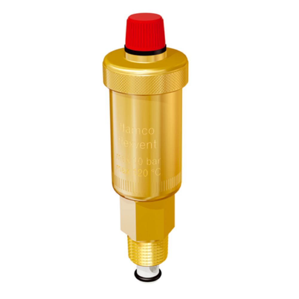 Flamco - purgeur d'air - avec vanne d'isolement - flexvent - diam 12 x 17 mm - flamco 27750 - Chaudière