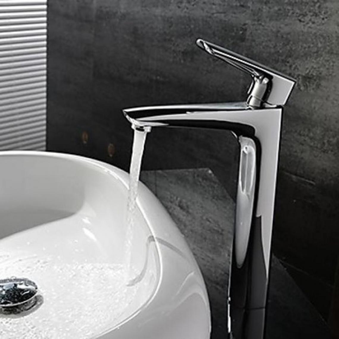 Lookshop - Robinet de lavabo avec mitigeur intégré, robinet à poignée unique fini en chrome - Robinet de lavabo
