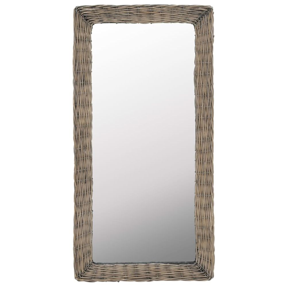 marque generique - Icaverne - Miroirs ensemble Miroir Osier Marron 50 x 100 cm - Miroir de salle de bain