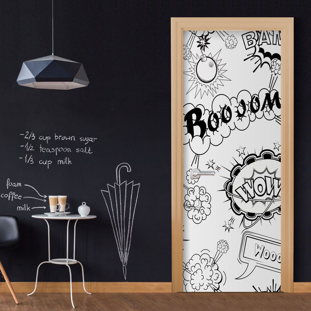Bimago - Papier-peints pour porte | Comic Style | 70x210 | | - Papier peint