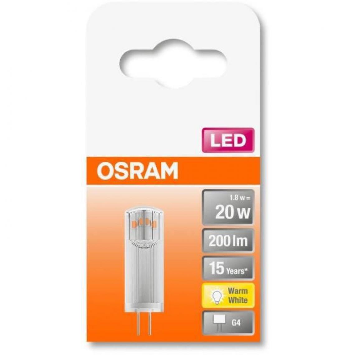 Osram - Ampoule LED Capsule clair 1.8W - Ampoules LED