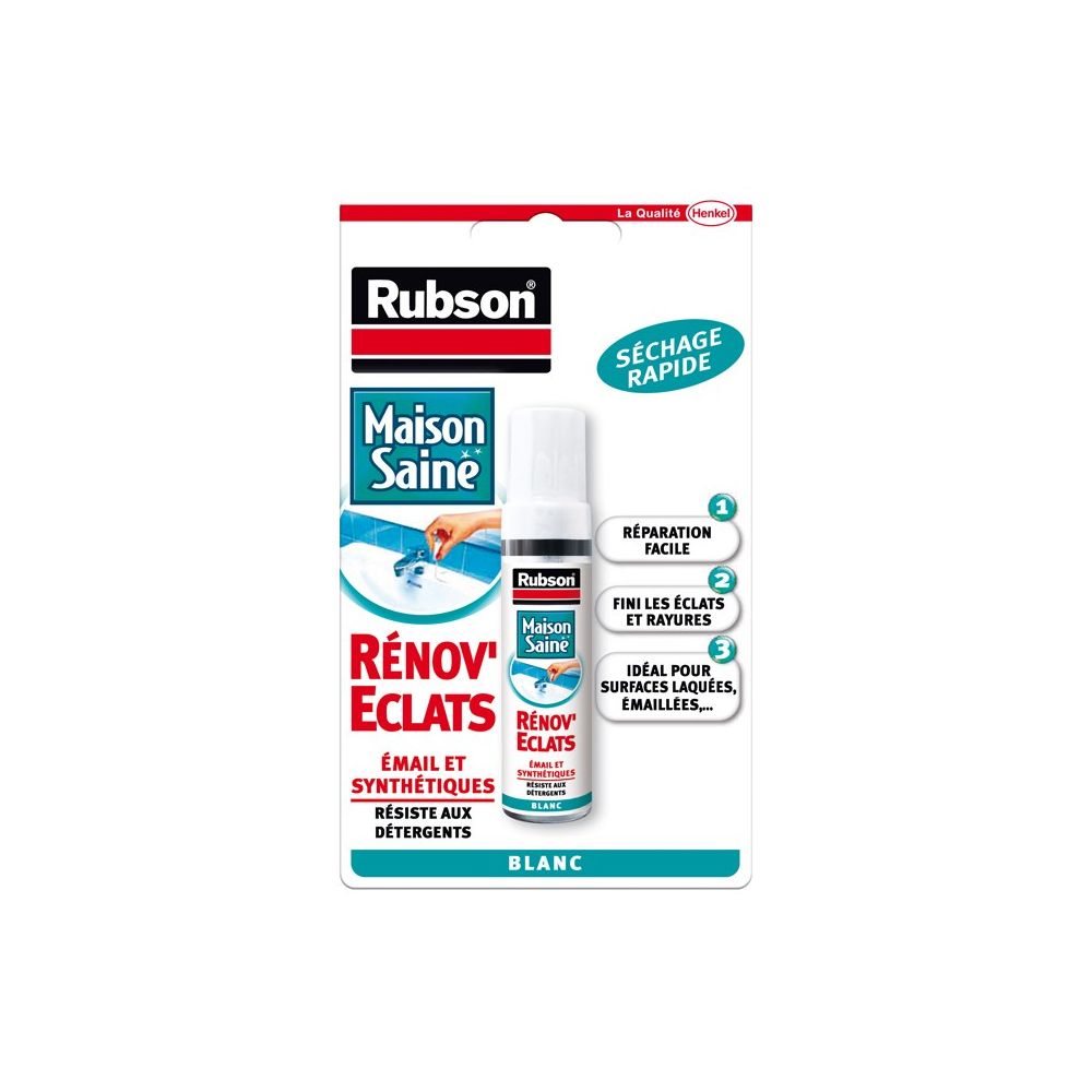 Rubson - Rénov’Eclats - Répare petits éclats - Séchage rapide - 10 ml - RUBSON - Mastic, silicone, joint