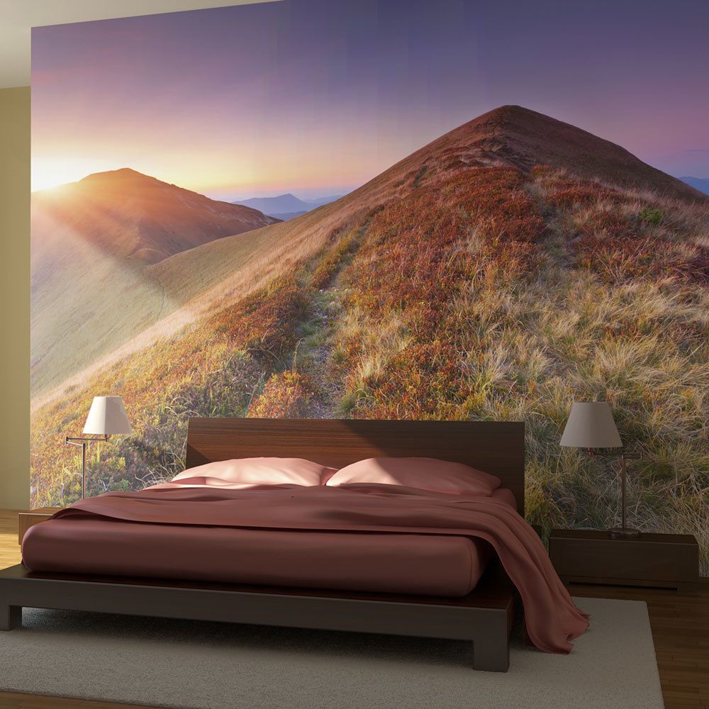 Bimago - Papier peint | Paysage d'automne en montagne | 350x270 | | - Papier peint