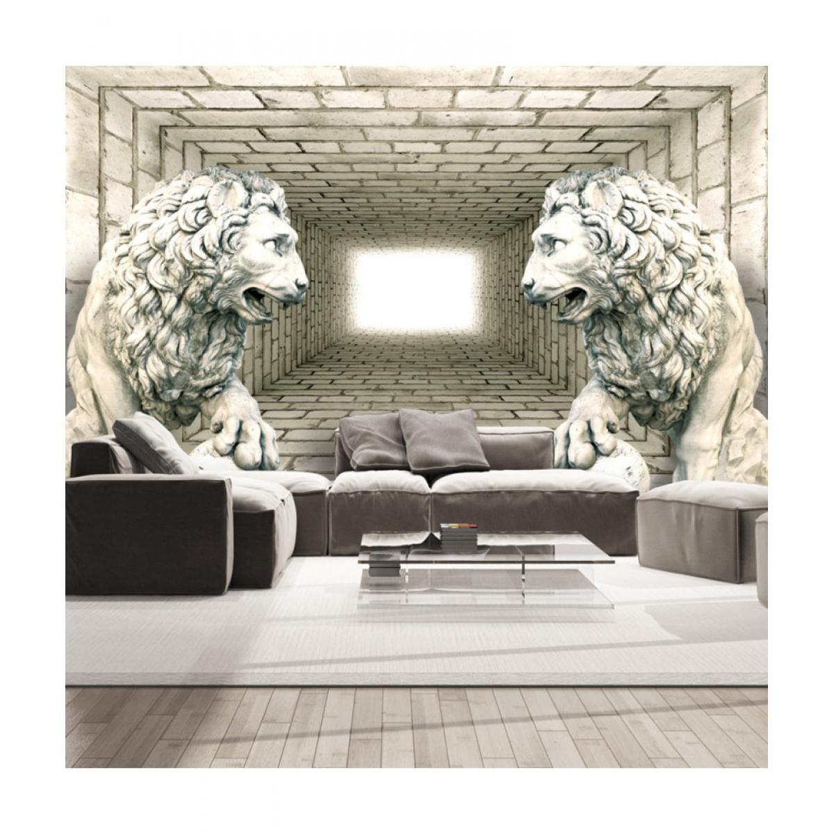Artgeist - Papier peint - Chamber of lions 250x175 - Papier peint