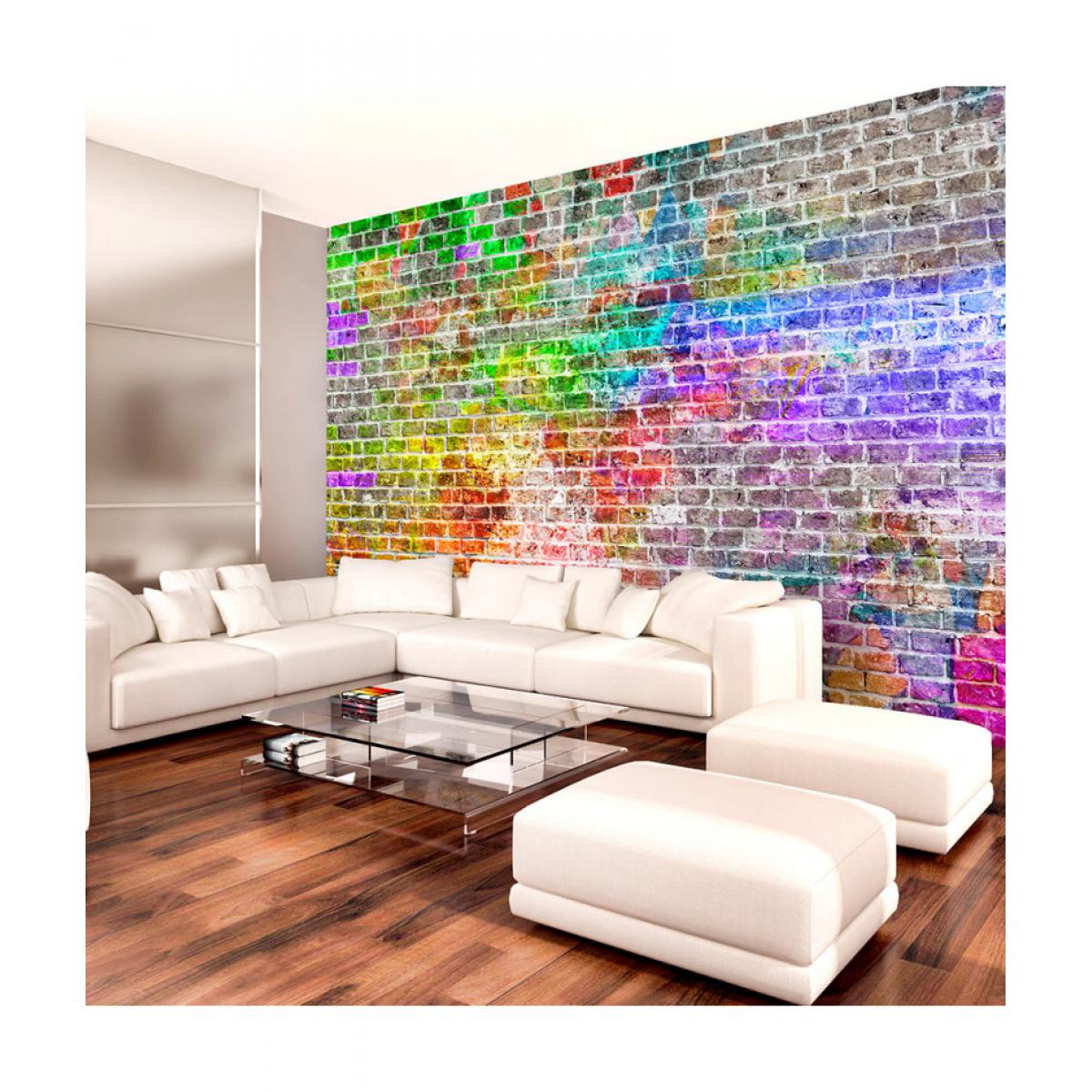 Artgeist - Papier peint - Rainbow Wall 100x70 - Papier peint