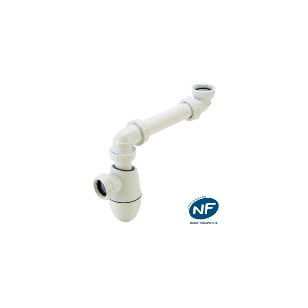 Nicoll - Siphon de lavabo avec tubulure à l arrière Nicoll BMT02 - Bonde de douche