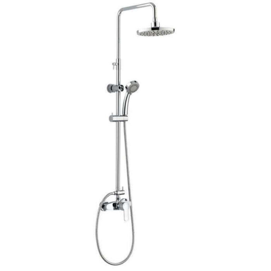 Rousseau - ROUSSEAU Colonne de douche avec robinet mitigeur mécanique Shenti chrome - Colonne de douche
