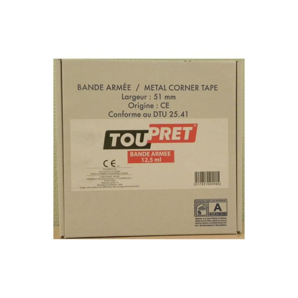Toupret - TOUPRET Bande a joints armée 5cm x 12,5m - Mastic, silicone, joint