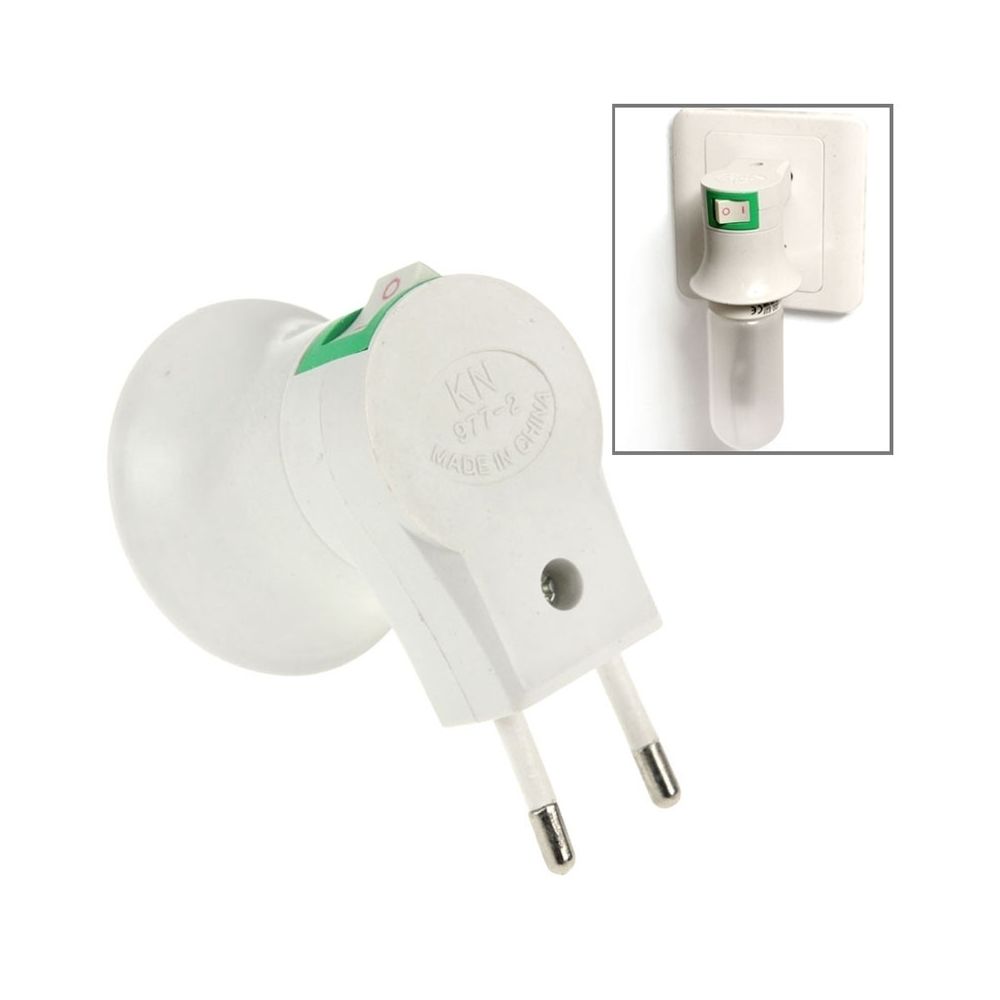 Wewoo - Douilles Ampoule E27 à UE Plug Socket avec interrupteur d'alimentation - Douilles électriques