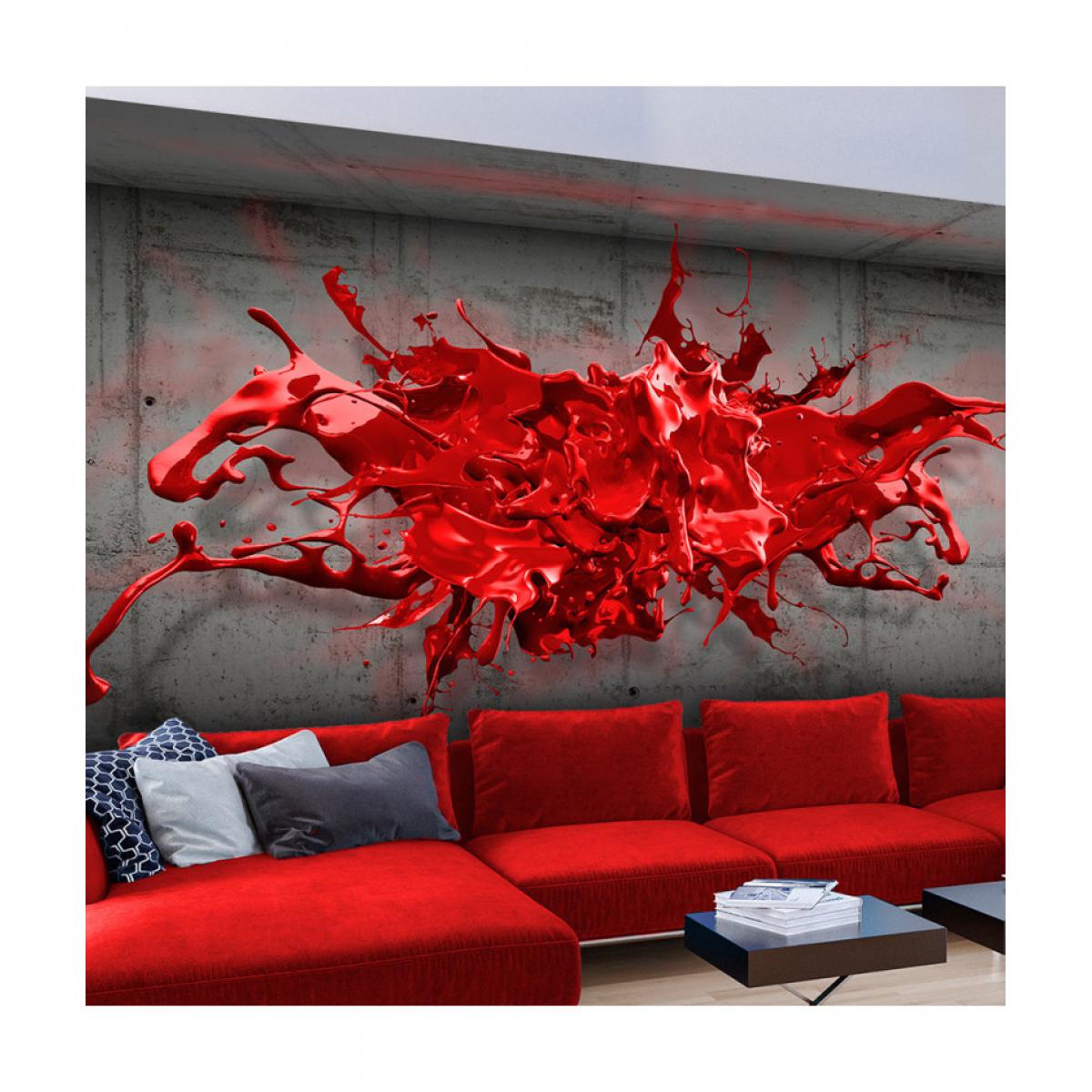 Artgeist - Papier peint - Red Ink Blot 350x245 - Papier peint