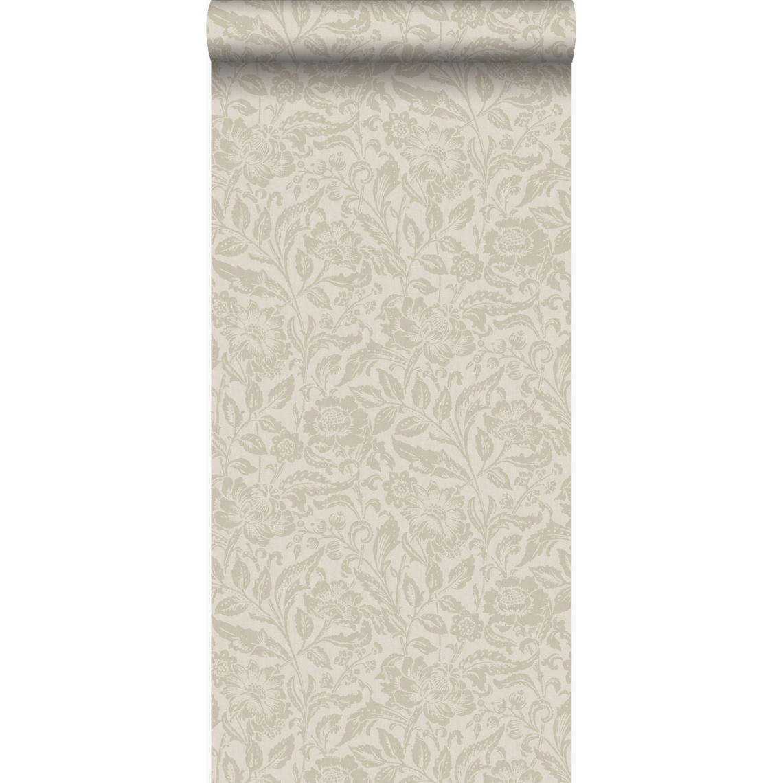 Origin - Origin papier peint fleurs cervine - 347024 - 53 cm x 10,05 m - Papier peint