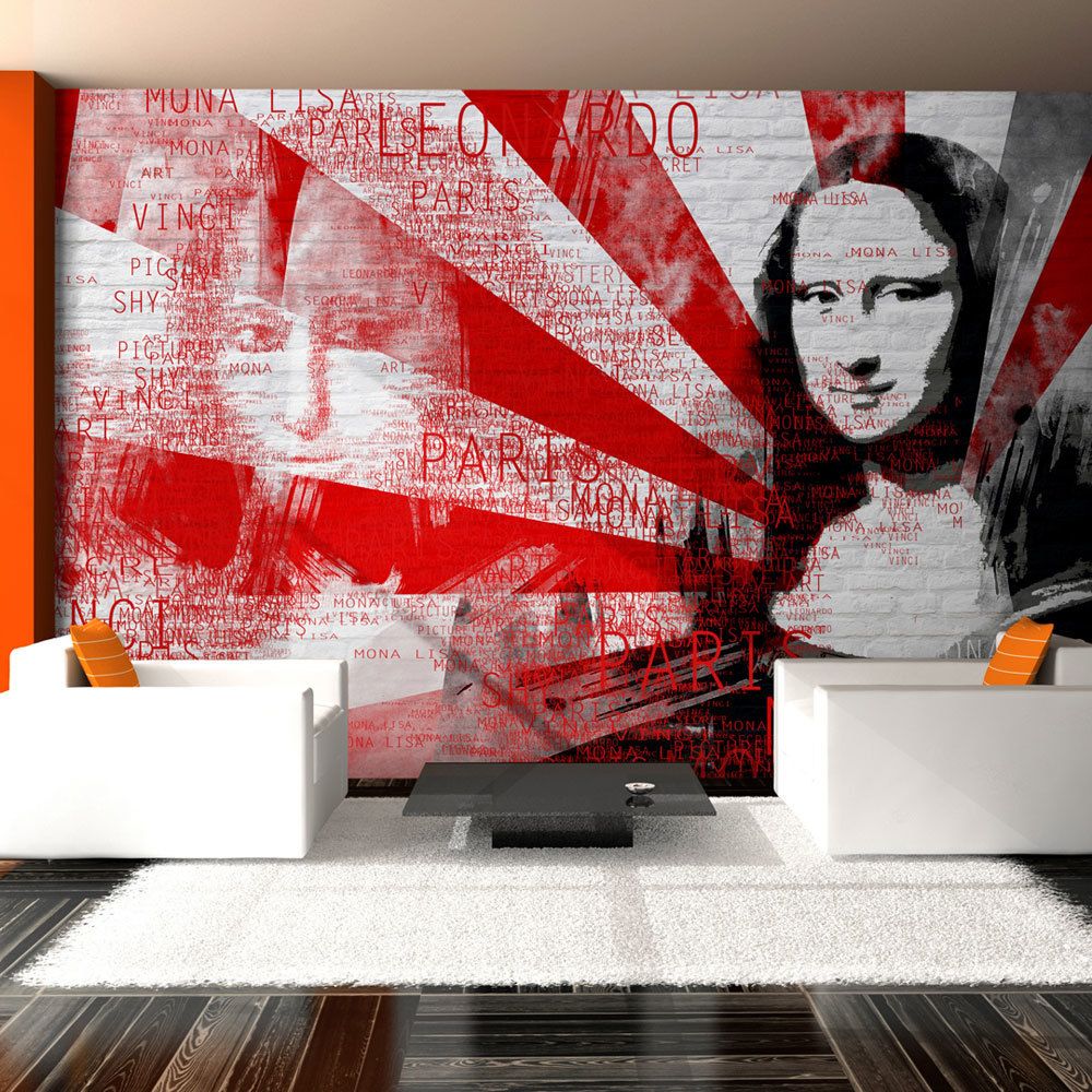 Bimago - Papier peint | Collage moderne avec Mona Lisa | 200x154 | Street art | - Papier peint