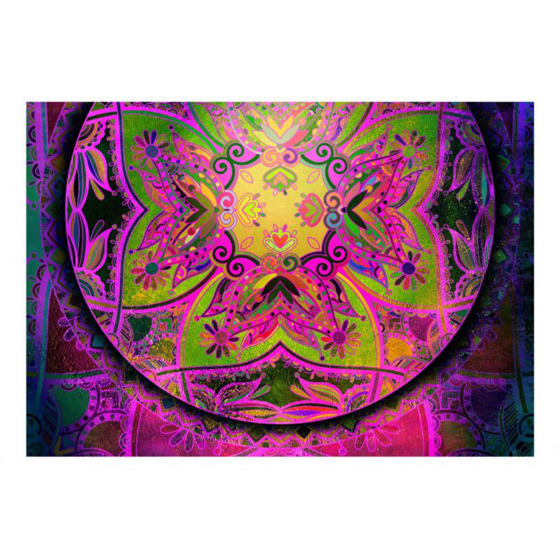 Artgeist - Papier peint - Mandala: Pink Expression .Taille : 150x105 - Papier peint