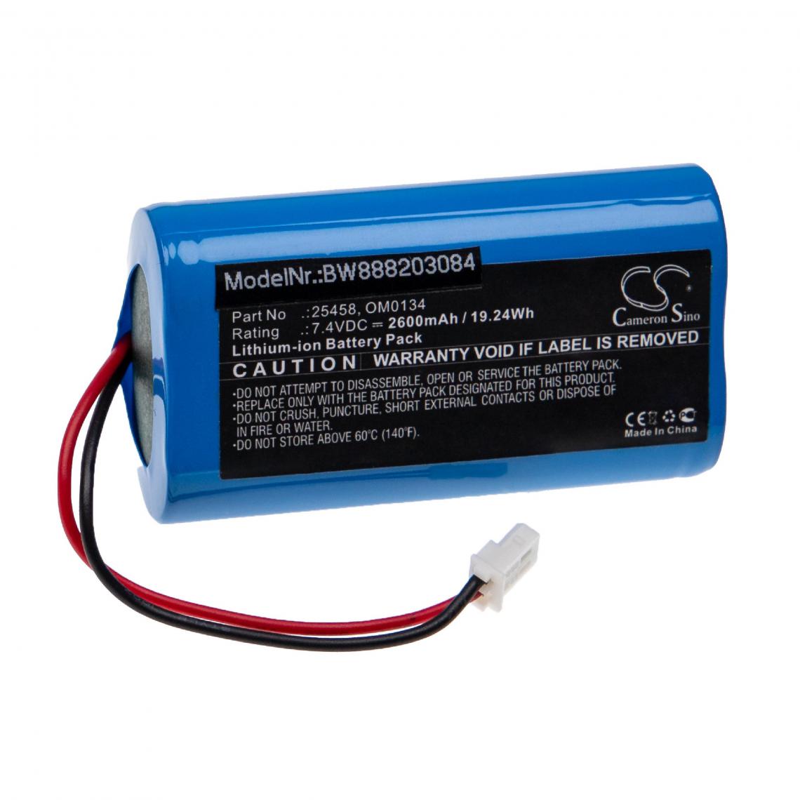 Vhbw - vhbw Batterie remplacement pour SurgiTel 25458, OM0134 pour appareil médical (2600mAh, 7,4V, Li-ion) - Piles spécifiques