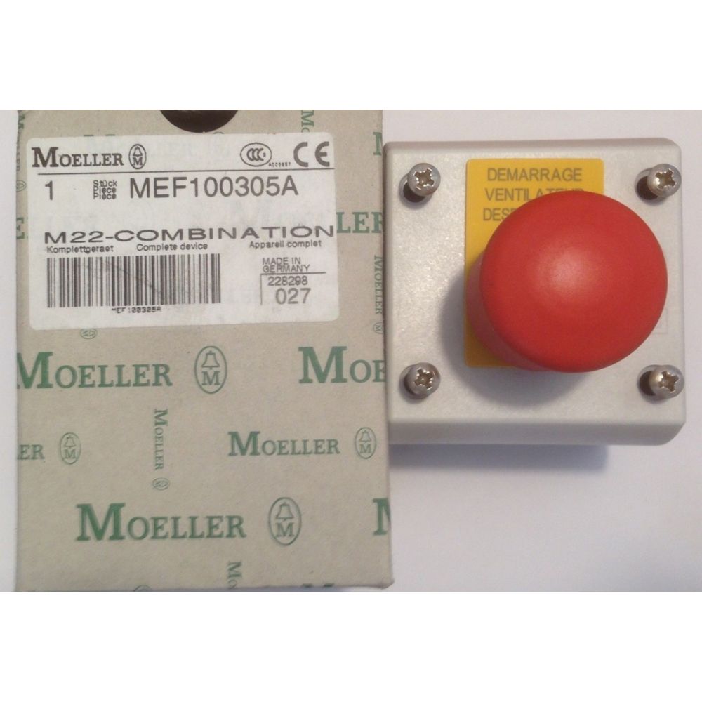 Moeller - Moeller MEF100305A - 228298 - Bouton de commande Désenfumage M22-Combination - Coffrets de communication