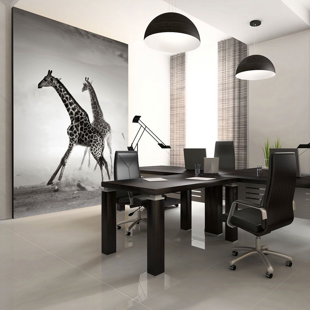 Bimago - Papier peint - Girafes - Décoration, image, art | Animaux | - Papier peint