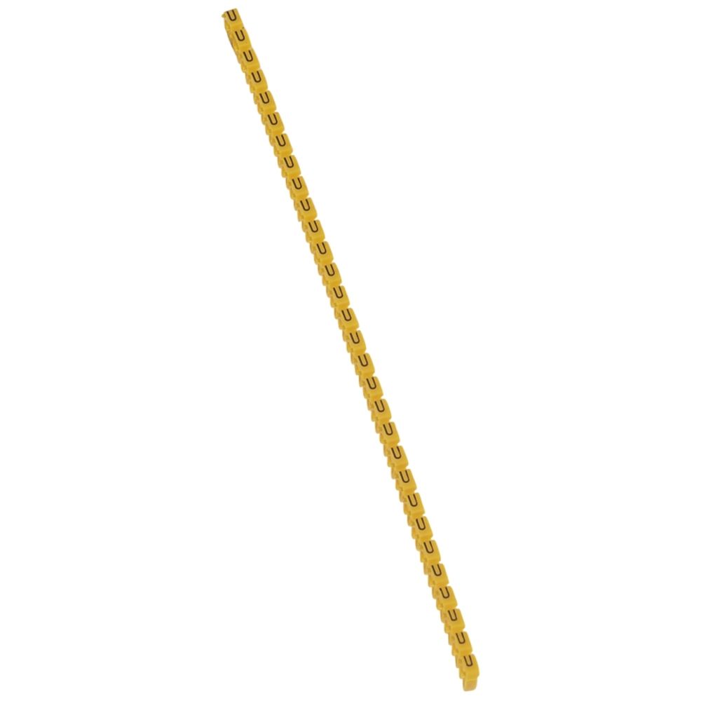 Legrand - repère pour fil de 1.5 à 2.5 mm2 - lettre u - couleur jaune - legrand cab 3 - Accessoires de câblage