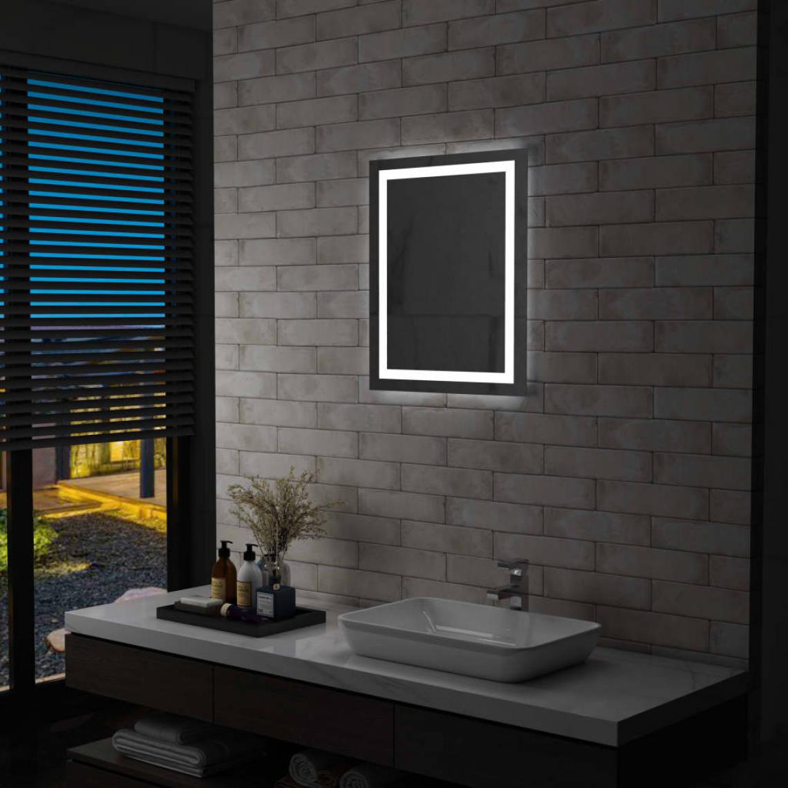 Icaverne - sublime Décorations edition Oslo Miroir à LED pour salle de bains et capteur tactile 50x60 cm - Miroir de salle de bain