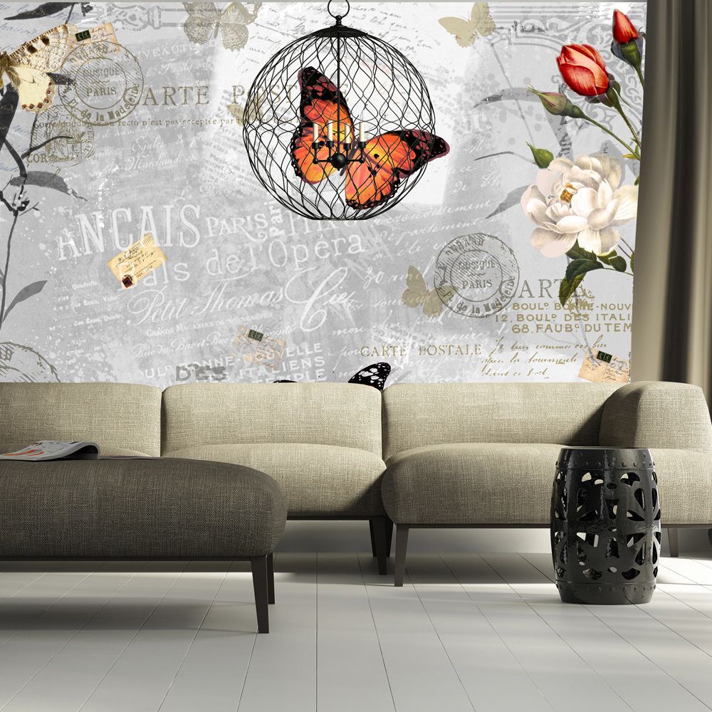 Bimago - Papier peint - Butterflies song - Décoration, image, art | Animaux | - Papier peint