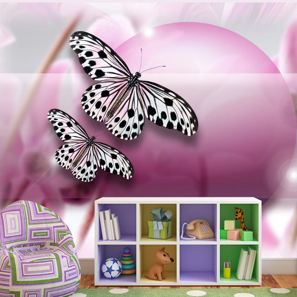 Bimago - Papier peint - Fly, Butterfly! - Décoration, image, art | Animaux | 400x270 cm | XXl - Grand Format | - Papier peint