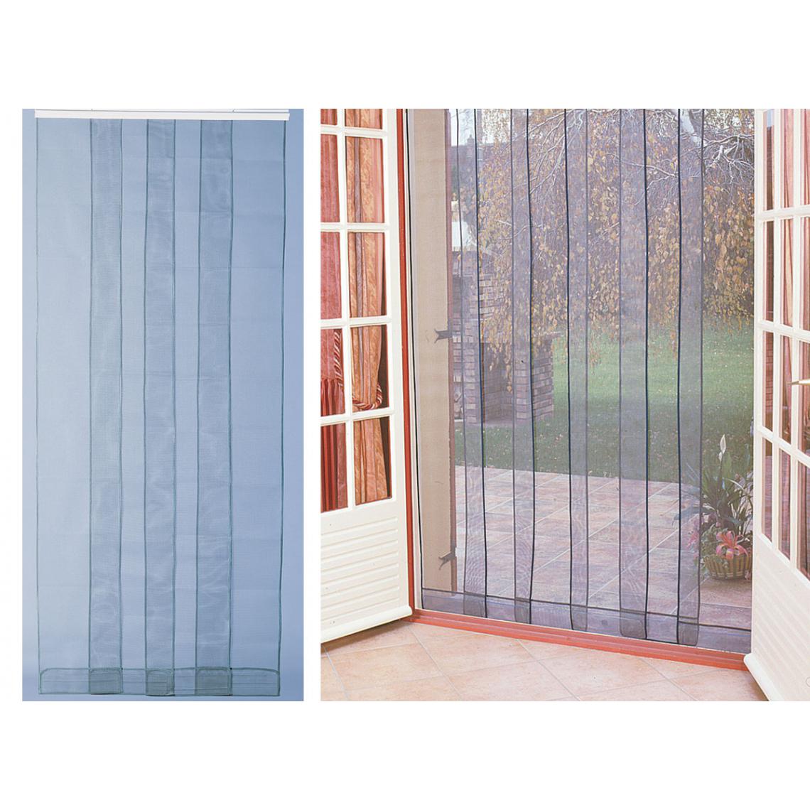 Jardideco - Rideau de porte moustiquaire Arles - 160 x 220 cm - Moustiquaire Fenêtre