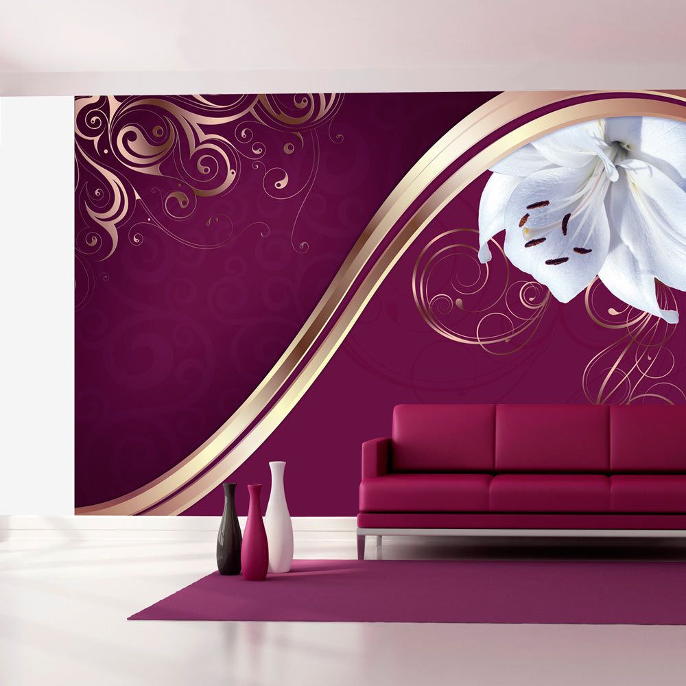Bimago - Papier peint - Floral umbrella - Décoration, image, art | - Papier peint