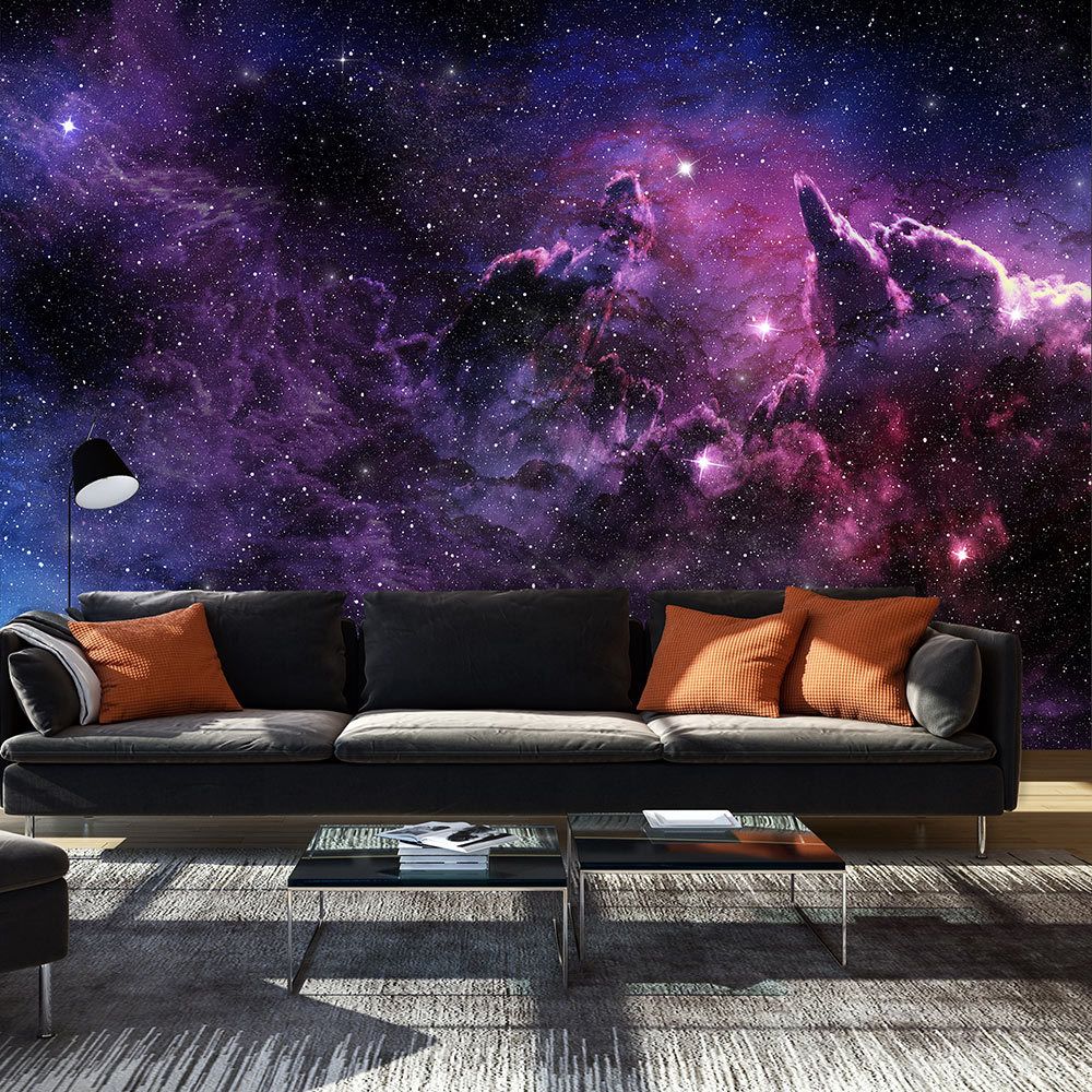 Bimago - Papier peint - Purple Nebula - Décoration, image, art | Paysages | Ciel | - Papier peint
