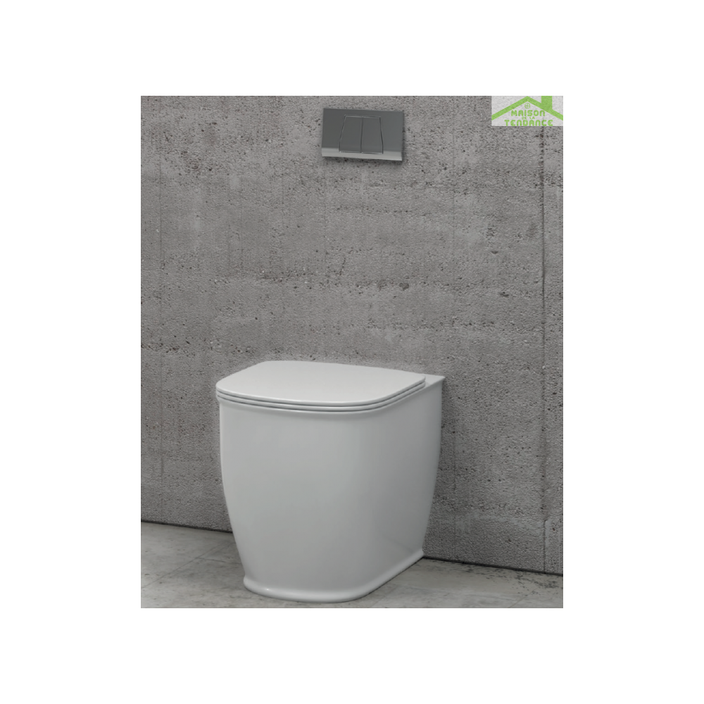 Karag - Pack WC à suspendre sans bride Rimless GENESIS 35x52x36 cm - Avec le réservoir - WC